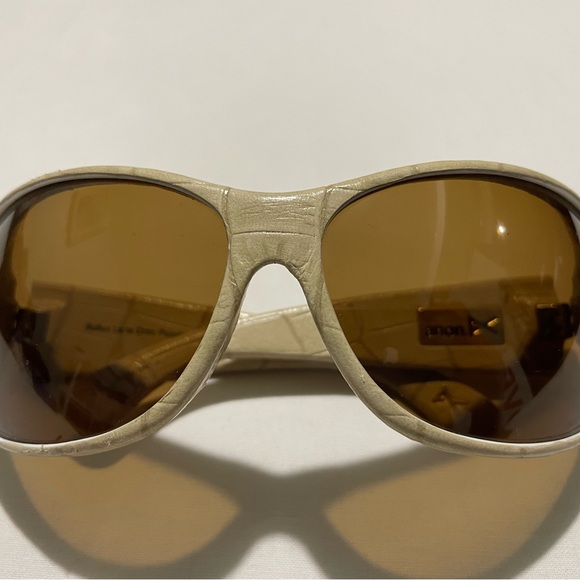 ANON Rufus CROCODILE POLARIZED SUNGLASSES! Unisex Rare Vintage Shades w/ Case! - Picture 9 of 12